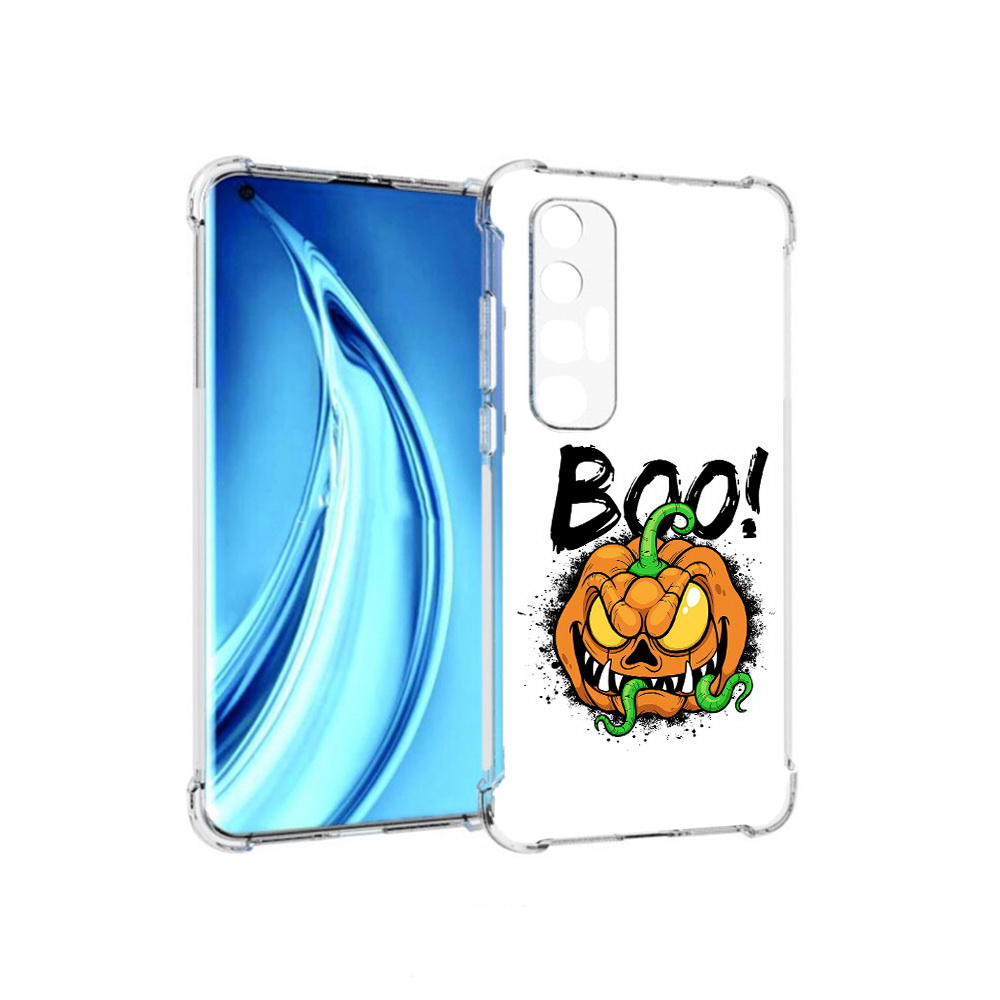 

Чехол MyPads Tocco для Xiaomi Mi 10S Хэллоуин бу (PT226949.296.193), Прозрачный, Tocco