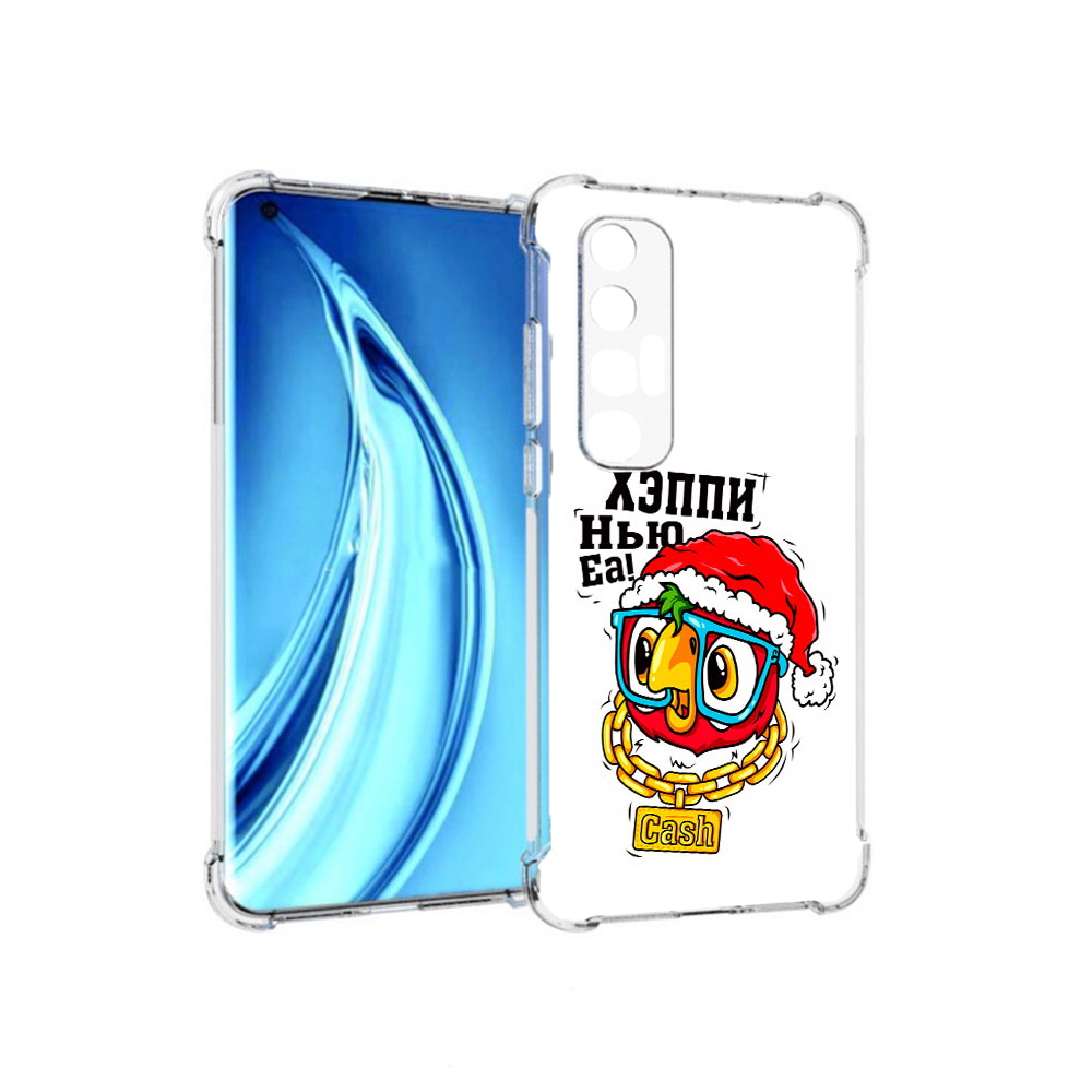 

Чехол MyPads Tocco для Xiaomi Mi 10S Хэппи нью еа (PT226949.296.196), Прозрачный, Tocco