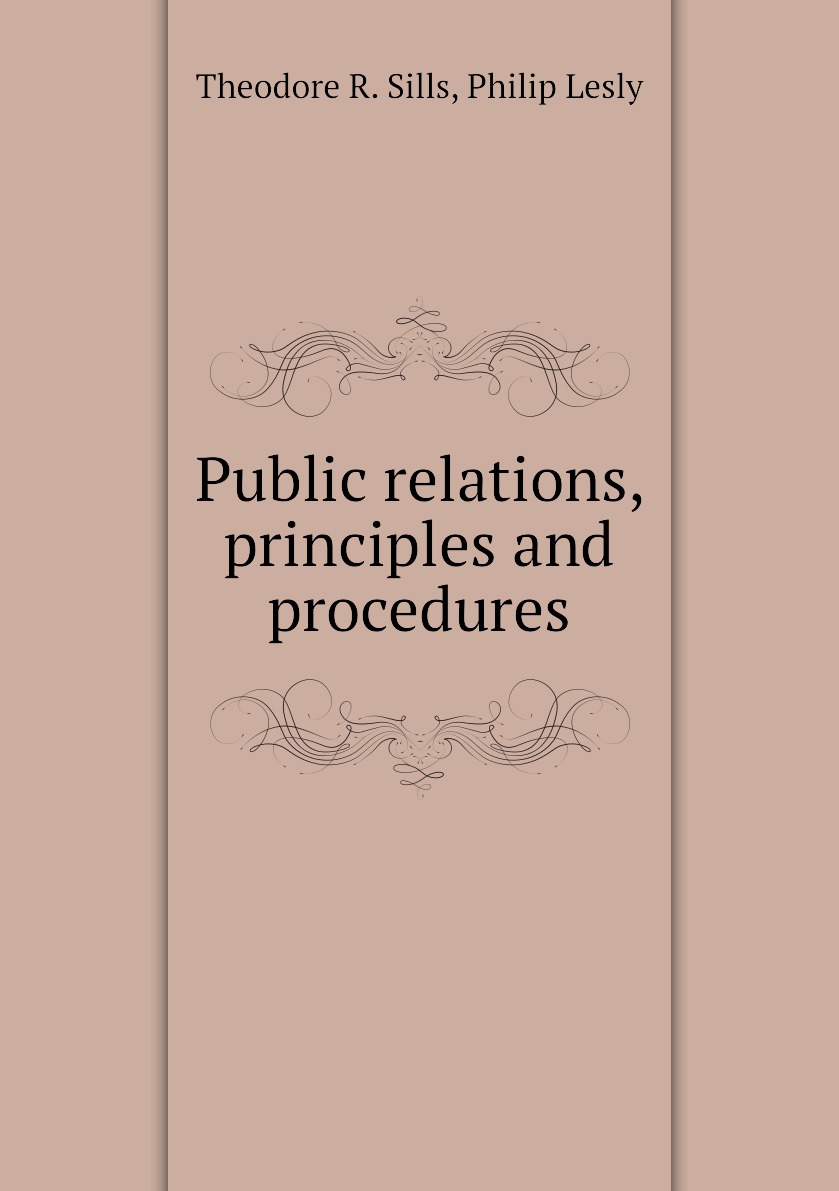 

Public relations, principles and procedures