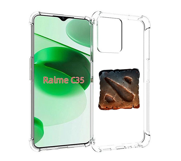 

Чехол MyPads dota 2 логотип 2 для Realme C35 / Narzo 50A Prime, Прозрачный, Tocco