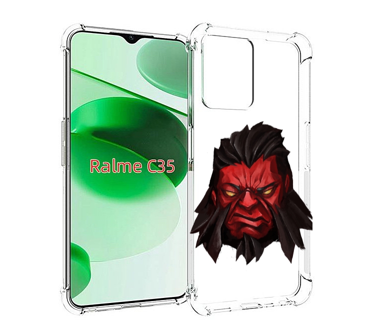

Чехол MyPads dota-2-axe для Realme C35 / Narzo 50A Prime, Прозрачный, Tocco