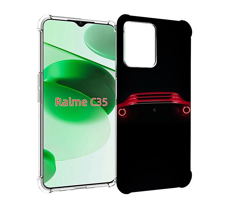 

Чехол MyPads ferrari 1 для Realme C35 / Narzo 50A Prime, Прозрачный, Tocco
