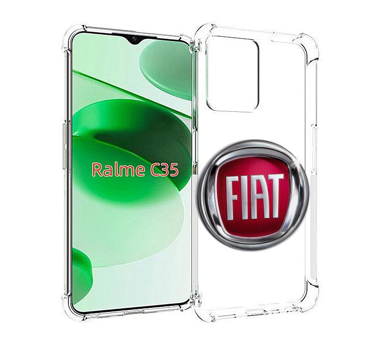 

Чехол MyPads fiat мужской для Realme C35 / Narzo 50A Prime, Прозрачный, Tocco