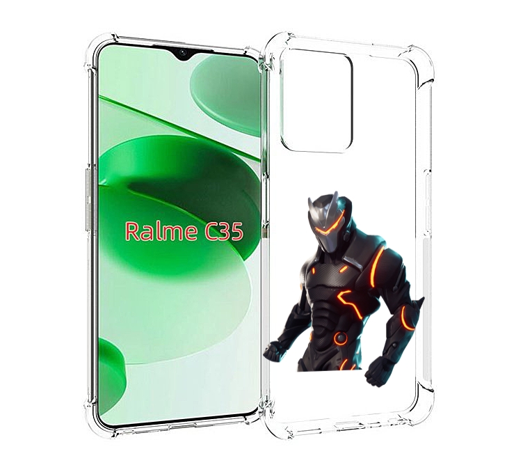 

Чехол MyPads fortnite-1 для Realme C35 / Narzo 50A Prime, Прозрачный, Tocco