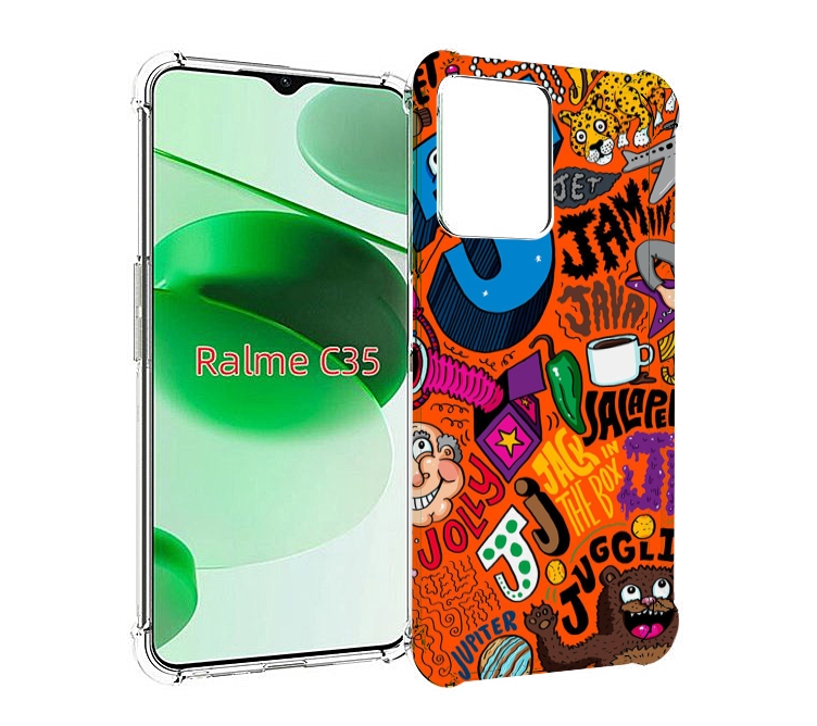 

Чехол MyPads funky-decor для Realme C35 / Narzo 50A Prime, Прозрачный, Tocco