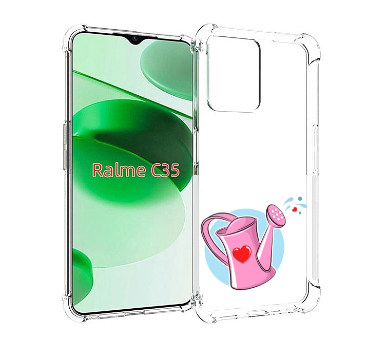 

Чехол MyPads Лейка любви 14 февраля для Realme C35 / Narzo 50A Prime, Прозрачный, Tocco