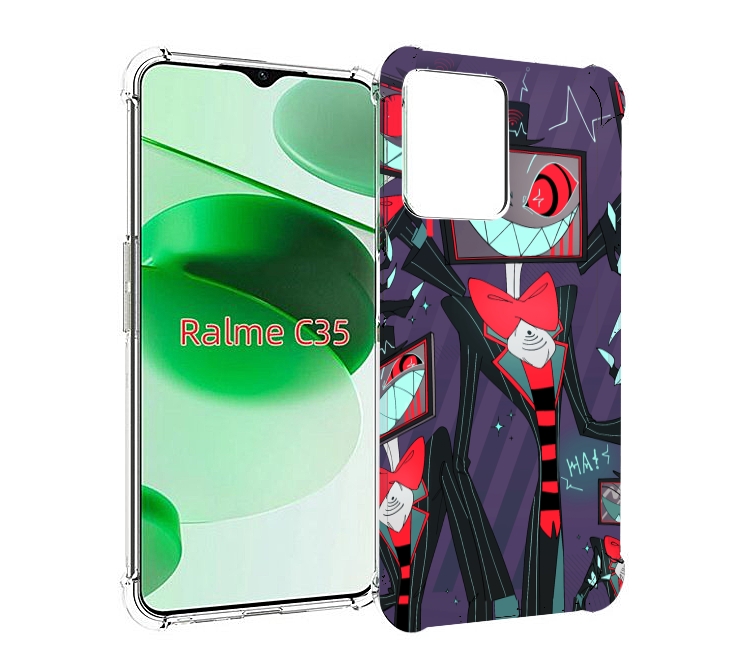 

Чехол MyPads hazbin hotel для Realme C35 / Narzo 50A Prime, Прозрачный, Tocco