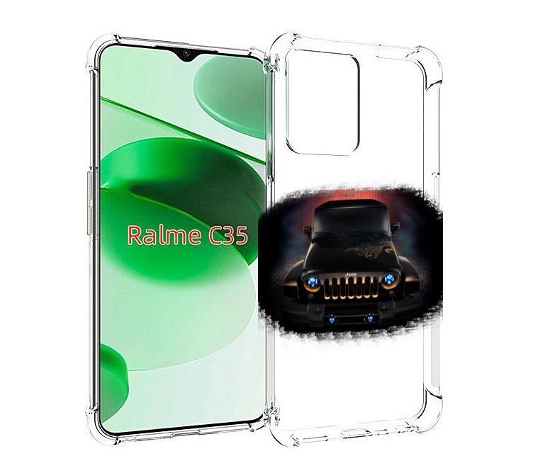 

Чехол MyPads jeep 2 для Realme C35 / Narzo 50A Prime, Прозрачный, Tocco
