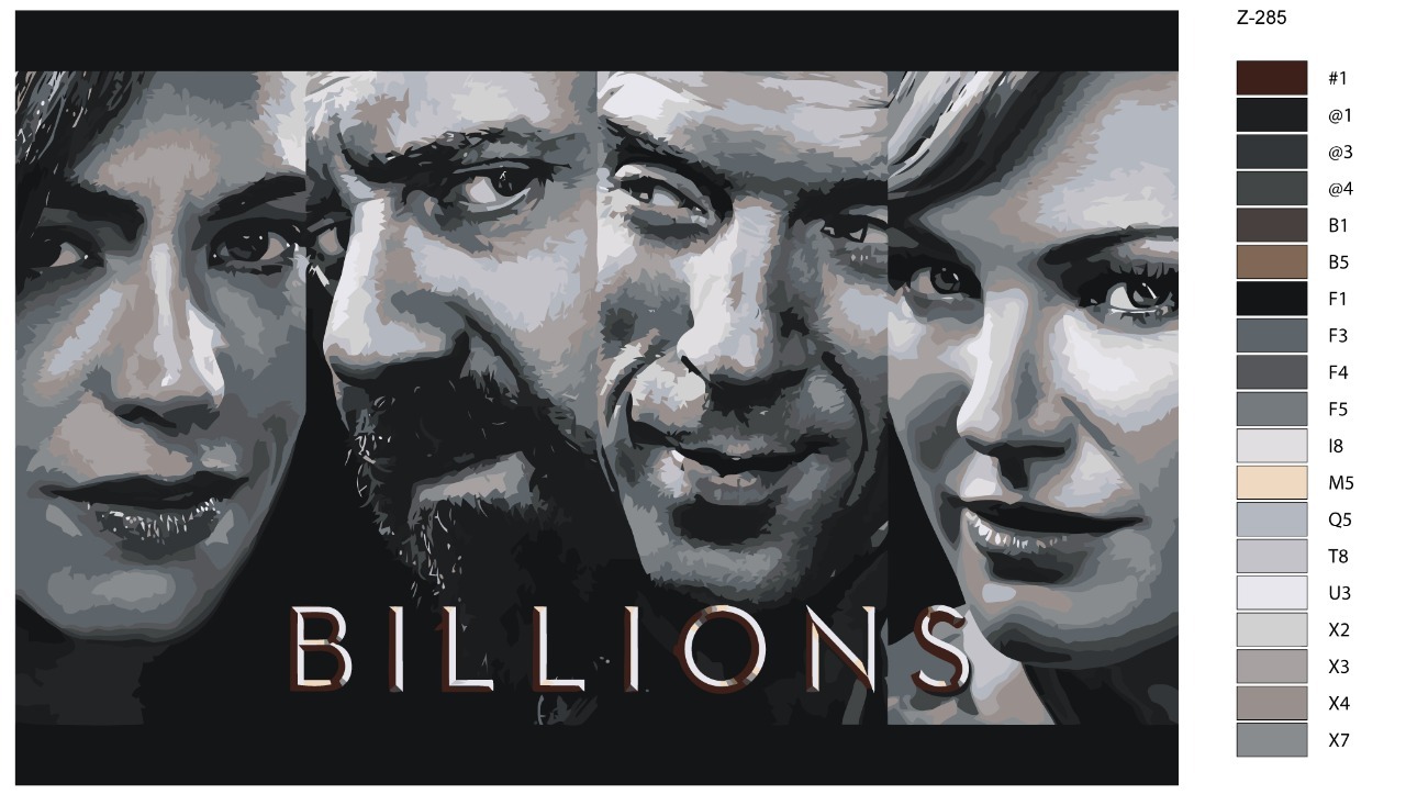 

Картина по номерам BRUSHES-PAINTS Z-285, Billions