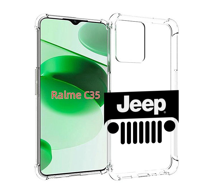 

Чехол MyPads jeep-3 мужской для Realme C35 / Narzo 50A Prime, Прозрачный, Tocco