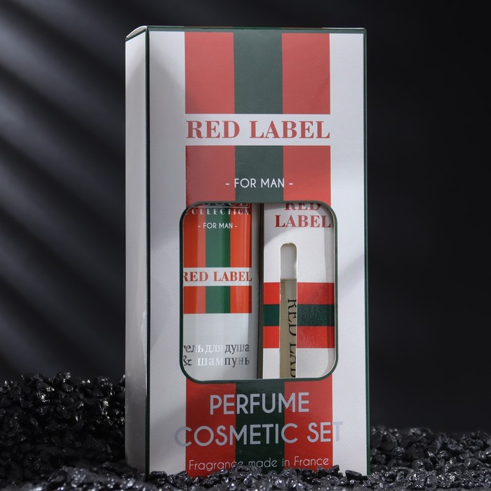 Подарочный набор мужской Red Label, гель для душа 250 мл, парфюмерная вода, 30 мл