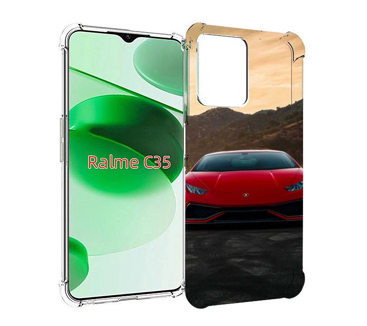 

Чехол MyPads lamborghini 1 мужской для Realme C35 / Narzo 50A Prime, Прозрачный, Tocco
