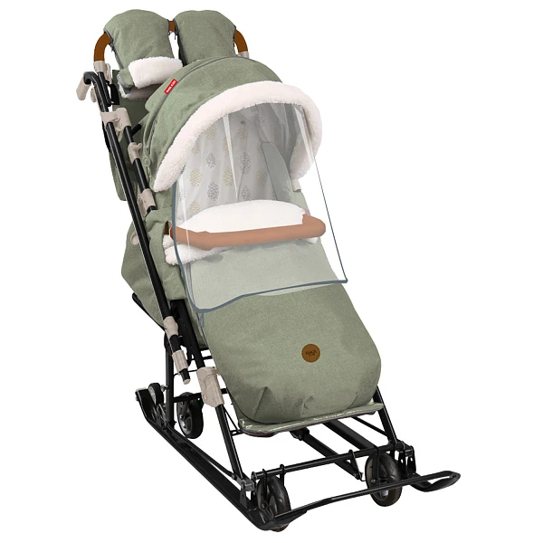 

Коляска комбинированная Nika 7-8К, оливковый с черным каркасом, Ника Детям 7-8К