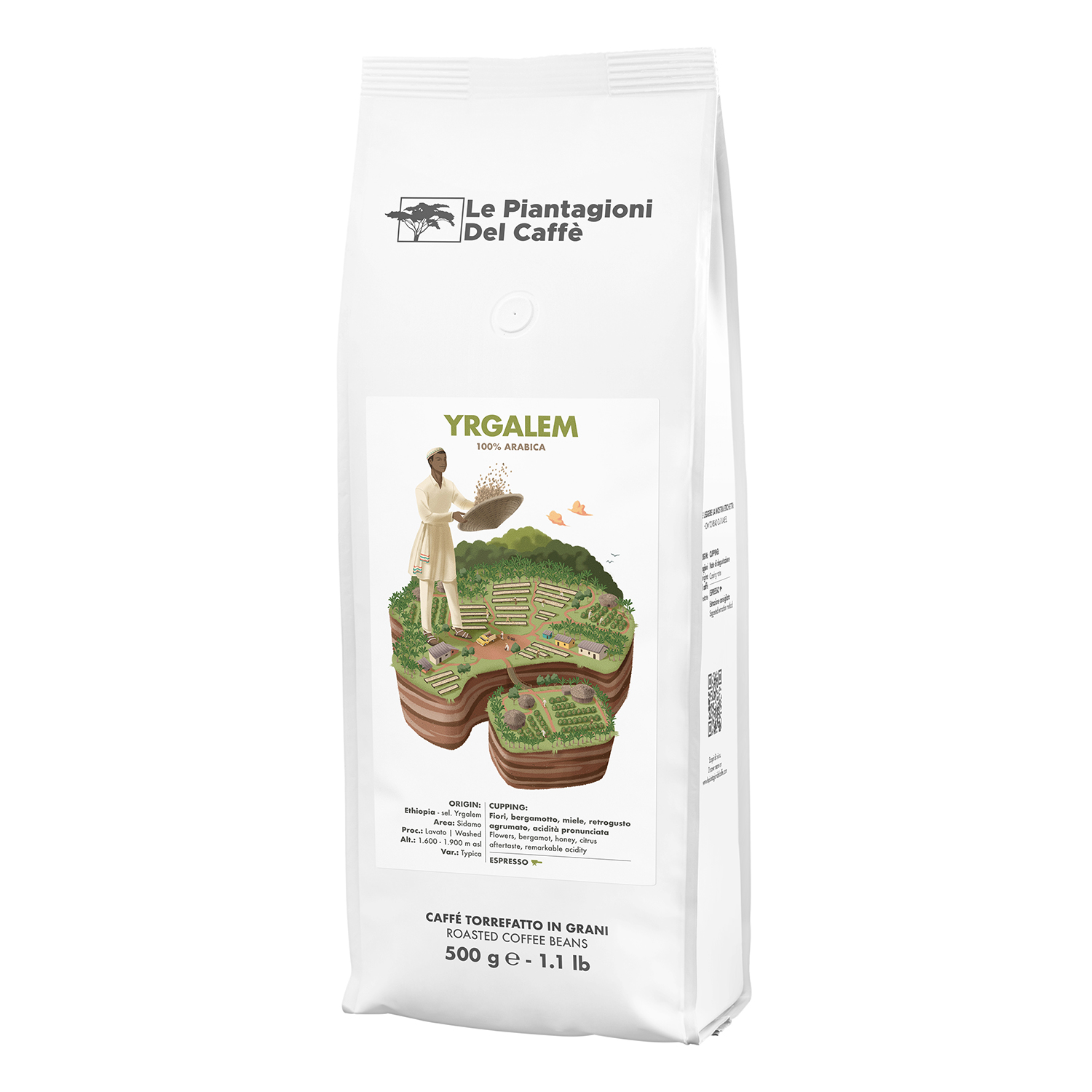 

Кофе в зерна Le Piantagioni del Caffe Yrgalem, 500 г, Caffe Yrgalem
