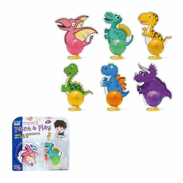 фото Заводная игрушка junfa toys, сделай сам, динозавр