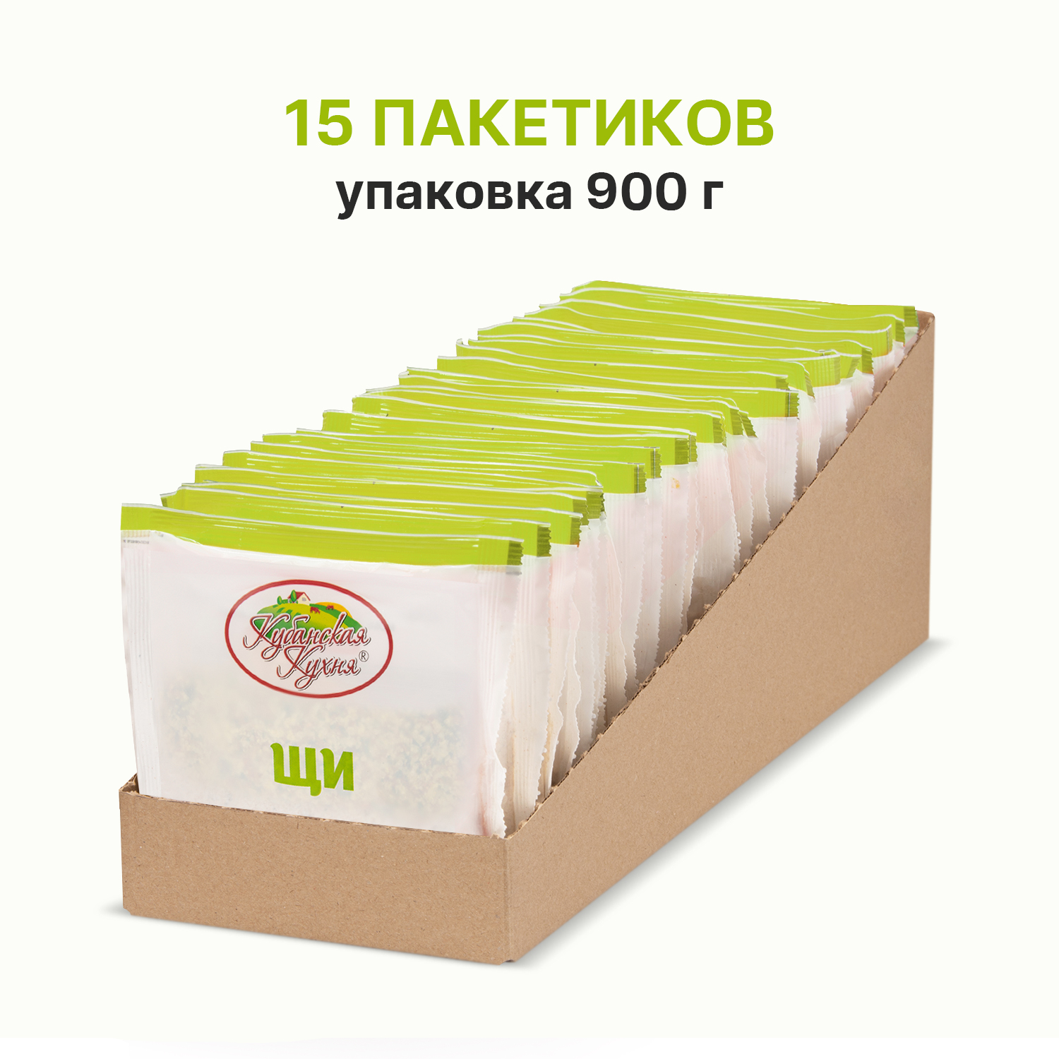 Щи Кубанская кухня быстрого приготовления без варки 60 г х 15 шт 1000₽