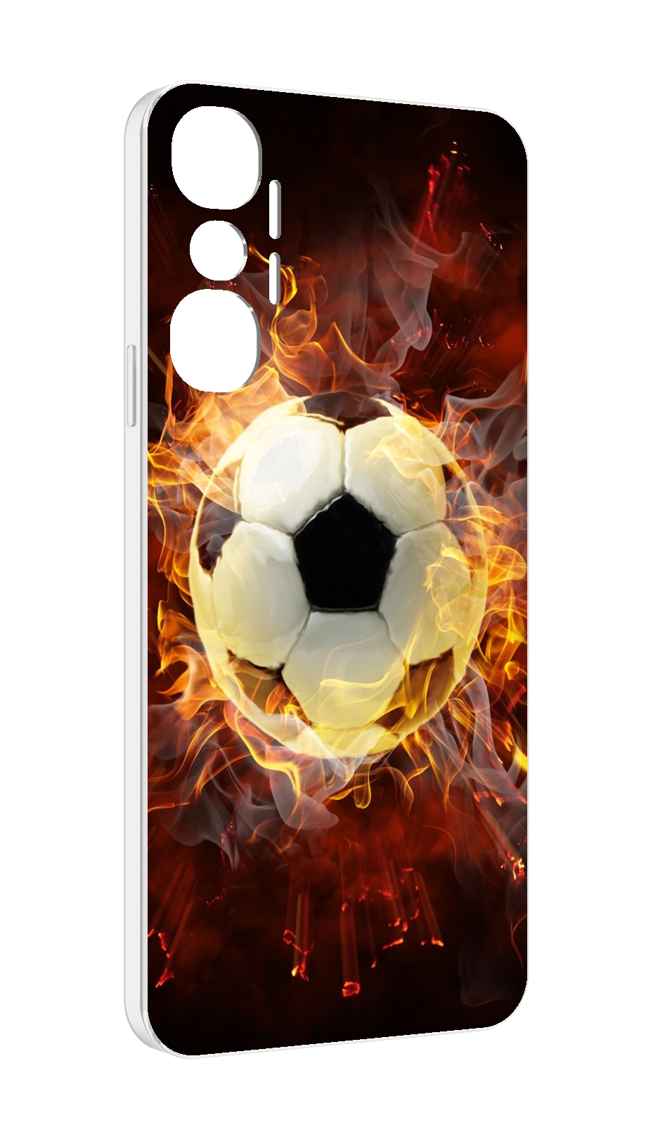 

Чехол MyPads Огненный-мяч для Infinix Hot 20 4G, Прозрачный, Tocco