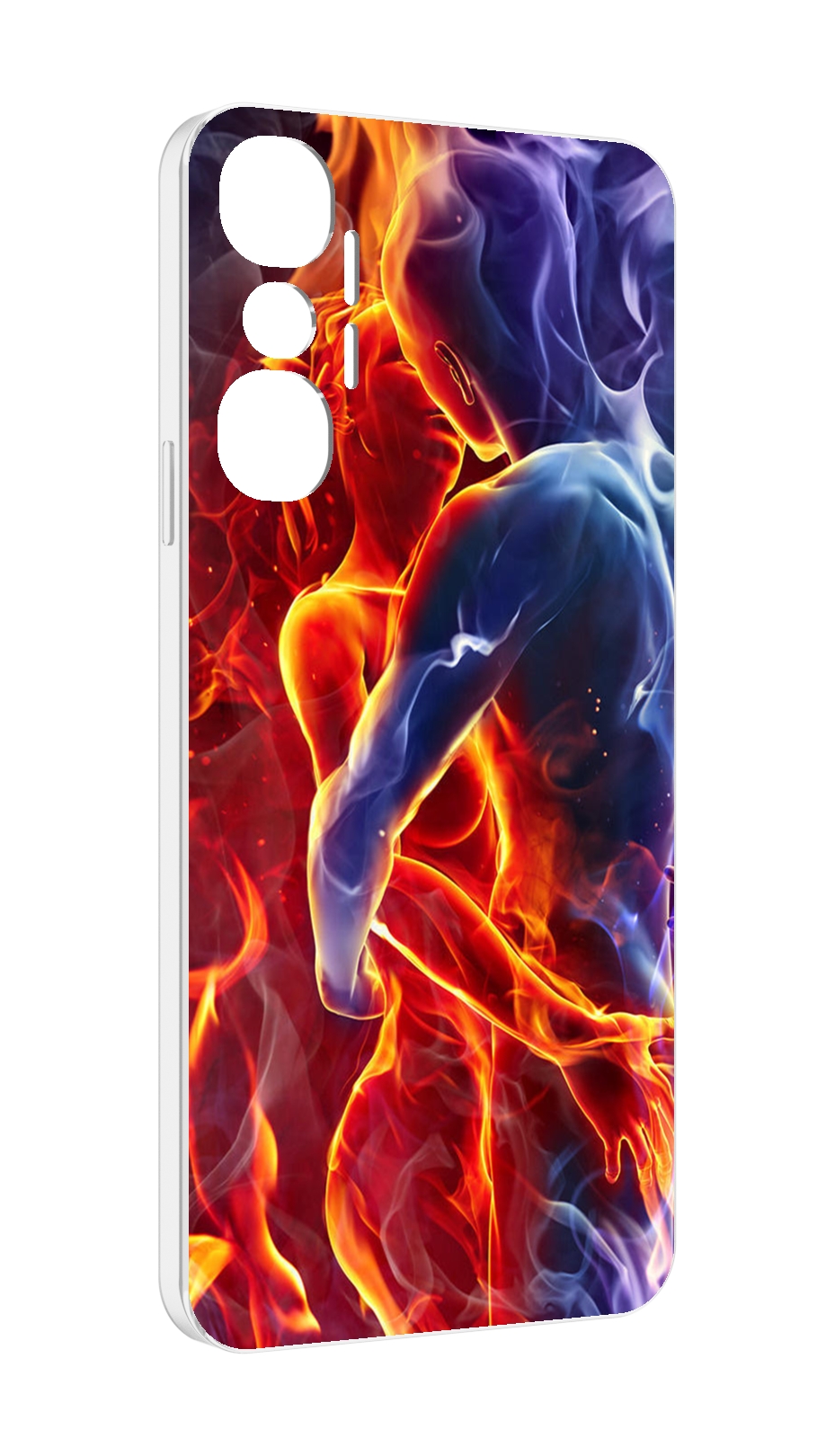 

Чехол MyPads Огонь-вода для Infinix Hot 20 4G, Прозрачный, Tocco