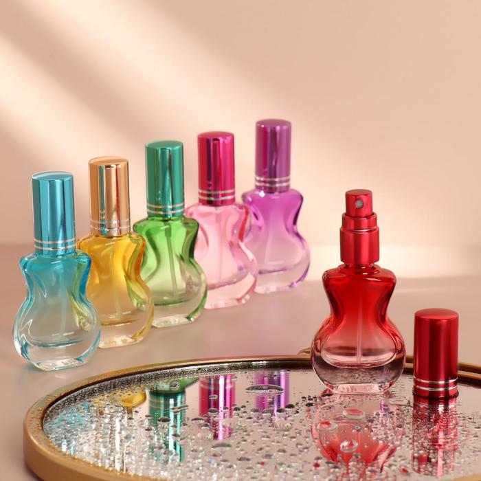 

Флакон стеклянный для парфюма, с распылителем, 7 мл, цвет МИКС, Perfume Spray