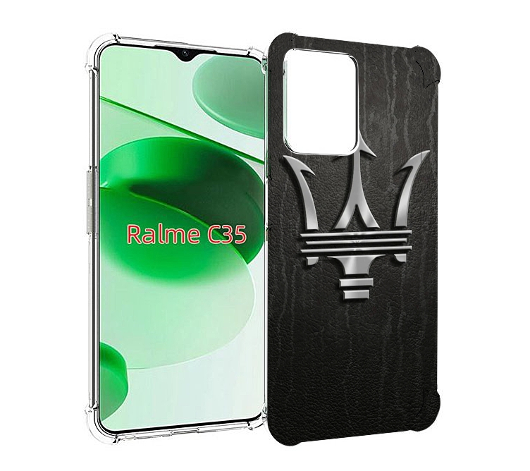 

Чехол MyPads maserati-3 мужской для Realme C35 / Narzo 50A Prime, Прозрачный, Tocco
