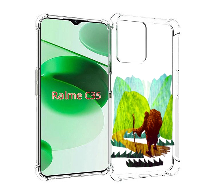 

Чехол MyPads Лесная тропа для Realme C35 / Narzo 50A Prime, Прозрачный, Tocco