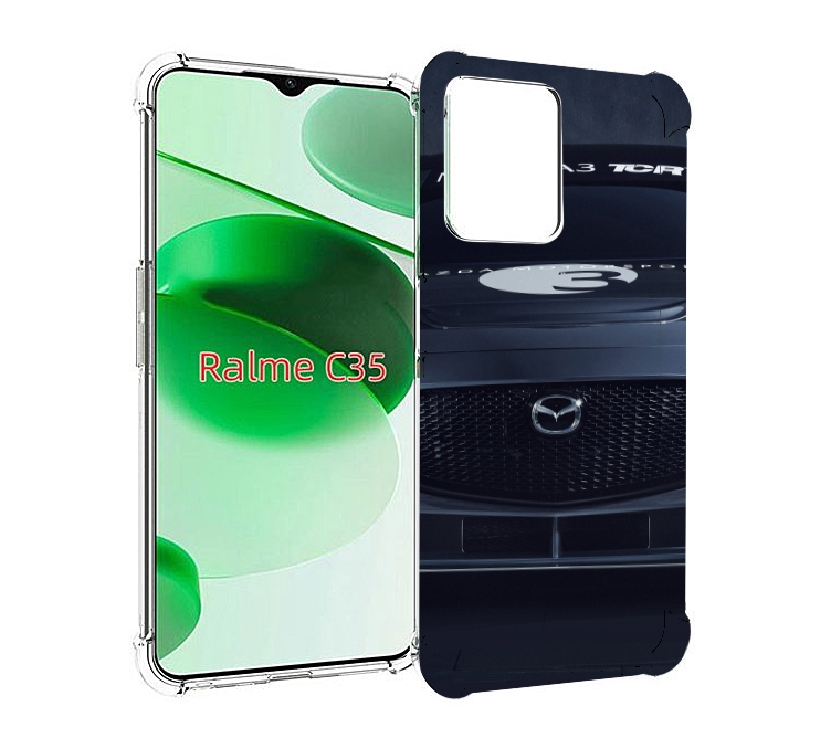 

Чехол MyPads mazda 3 для Realme C35 / Narzo 50A Prime, Прозрачный, Tocco