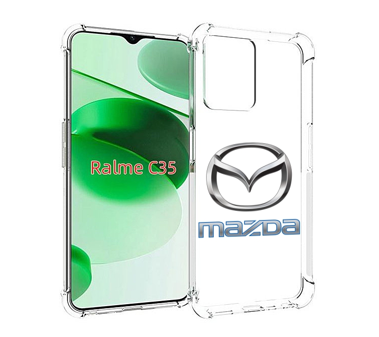 

Чехол MyPads mazda-4 мужской для Realme C35 / Narzo 50A Prime, Прозрачный, Tocco