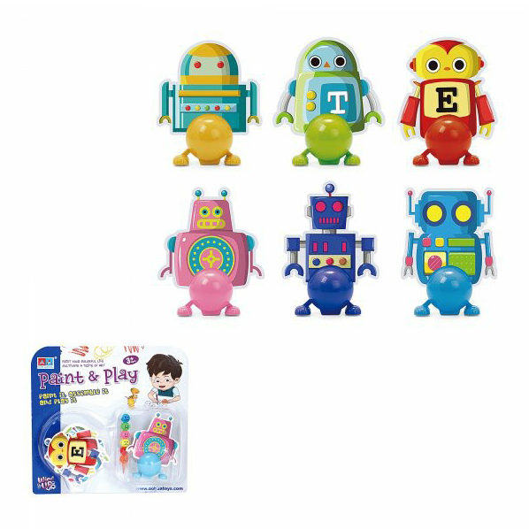 

Заводная игрушка Junfa Toys, Сделай сам, Робот, Разноцветный
