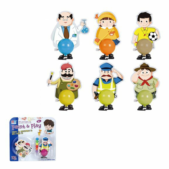 

Заводная игрушка Junfa Toys Сделай сам Человек, Разноцветный