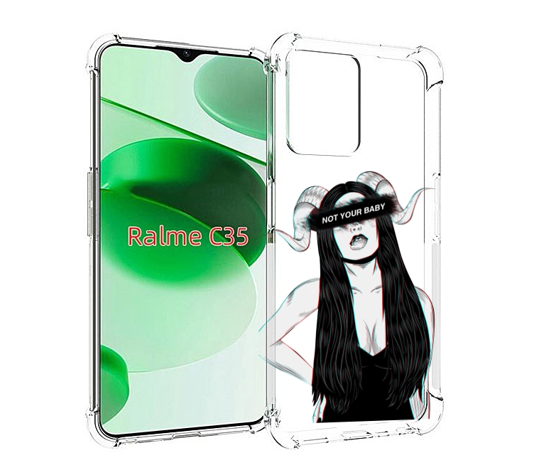 Чехол MyPads not-your для Realme C35 / Narzo 50A Prime