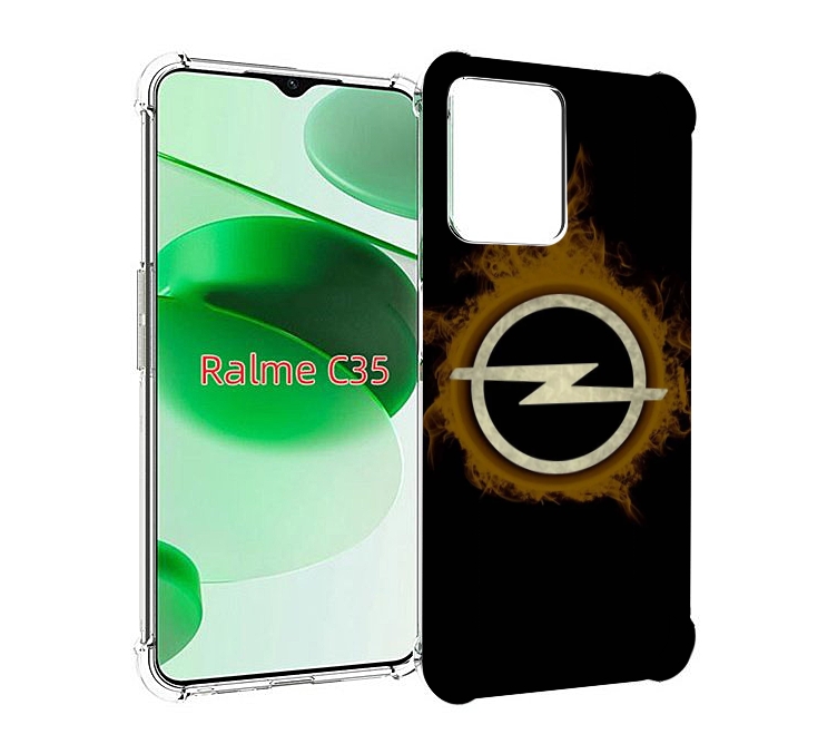 

Чехол MyPads opel-1 мужской для Realme C35 / Narzo 50A Prime, Прозрачный, Tocco