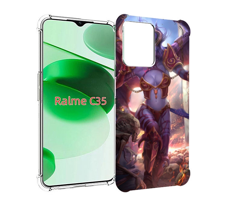 

Чехол MyPads queen of pain dota 2 для Realme C35 / Narzo 50A Prime, Прозрачный, Tocco