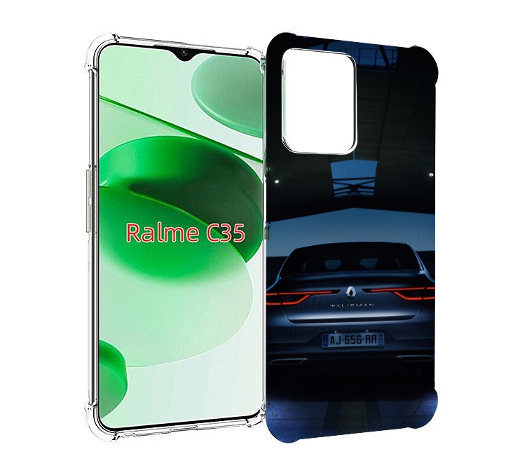 

Чехол MyPads renault 1 для Realme C35 / Narzo 50A Prime, Прозрачный, Tocco