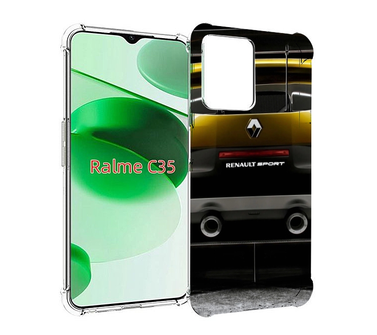 

Чехол MyPads renault-3 мужской для Realme C35 / Narzo 50A Prime, Прозрачный, Tocco