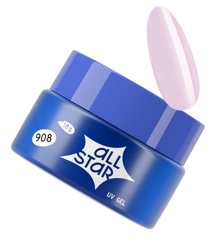 Гель для моделирования ногтей ALL STAR Milky Lilac Молочный лиловый 18 г