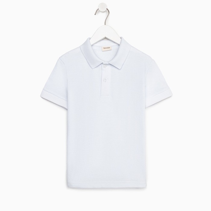 

Поло детское MINAKU Casual Collection, Белый, 104, Casual Collection