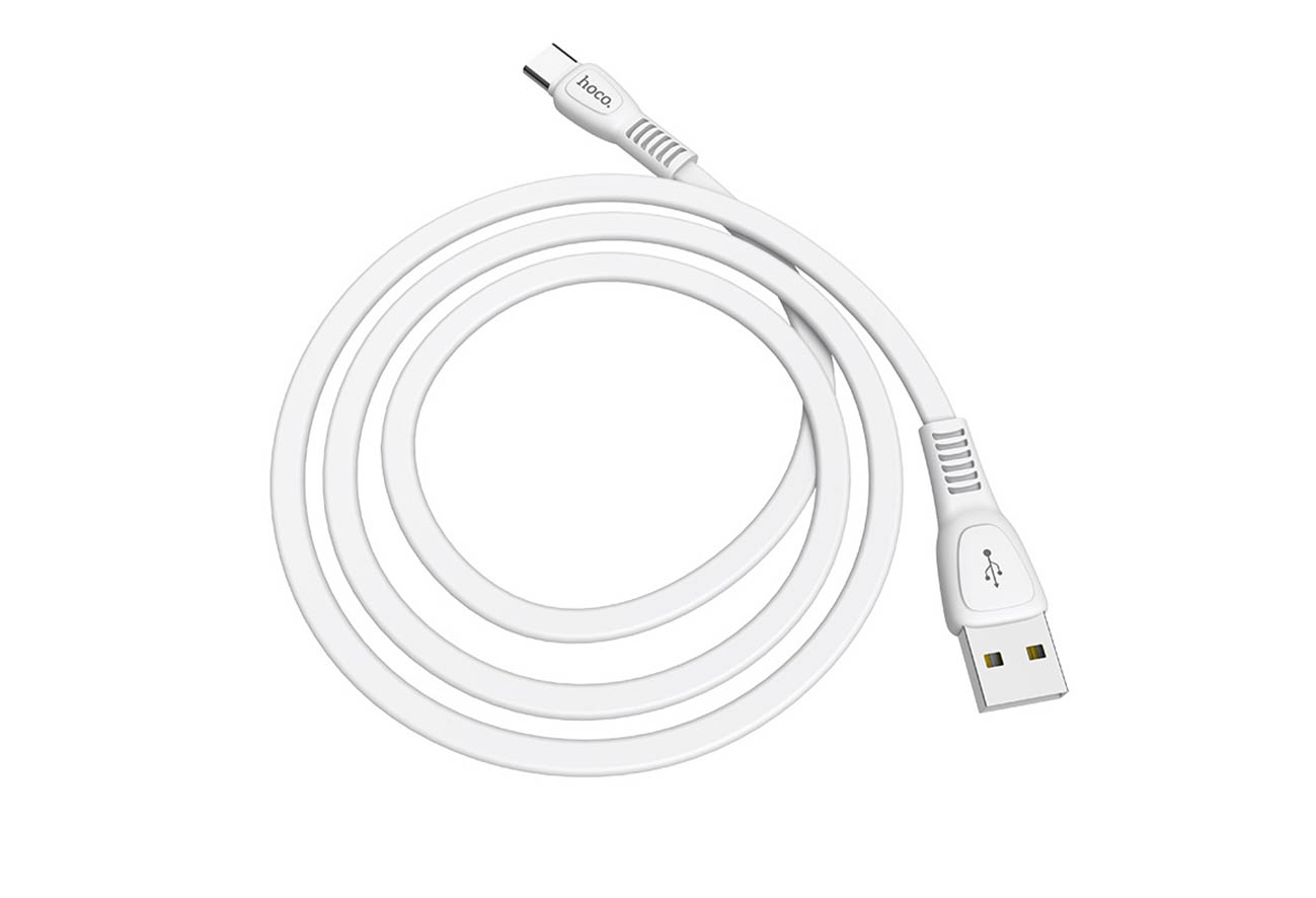 

Кабель USB Type-C-USB Type-C Hoco X40 Noah для Type-C, 2.4А 1 м белый, X40 Noah для Type-C, 2.4А, длина 1 м, белый