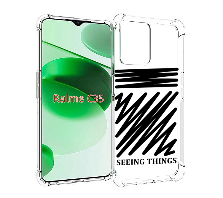 

Чехол MyPads seeing-things для Realme C35 / Narzo 50A Prime, Прозрачный, Tocco