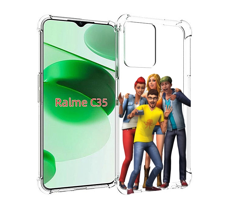 

Чехол MyPads sims для Realme C35 / Narzo 50A Prime, Прозрачный, Tocco