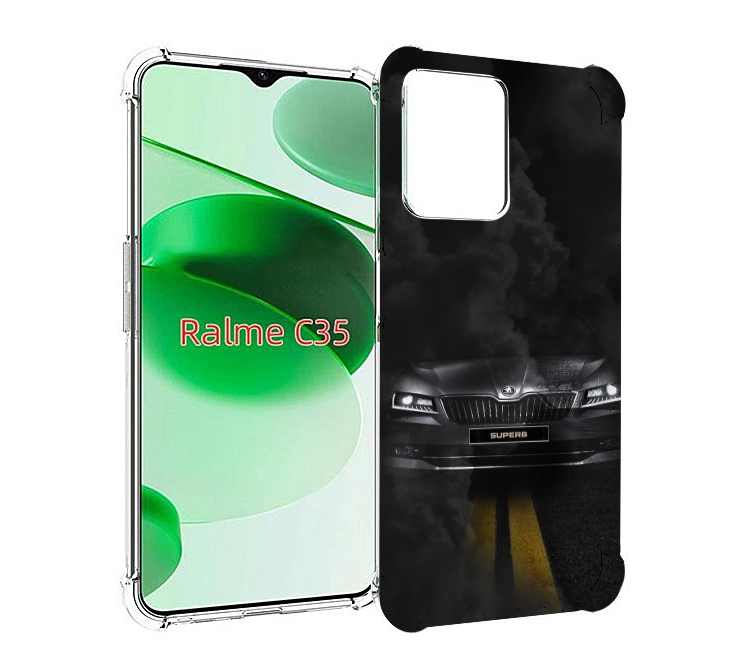 

Чехол MyPads skoda 1 для Realme C35 / Narzo 50A Prime, Прозрачный, Tocco