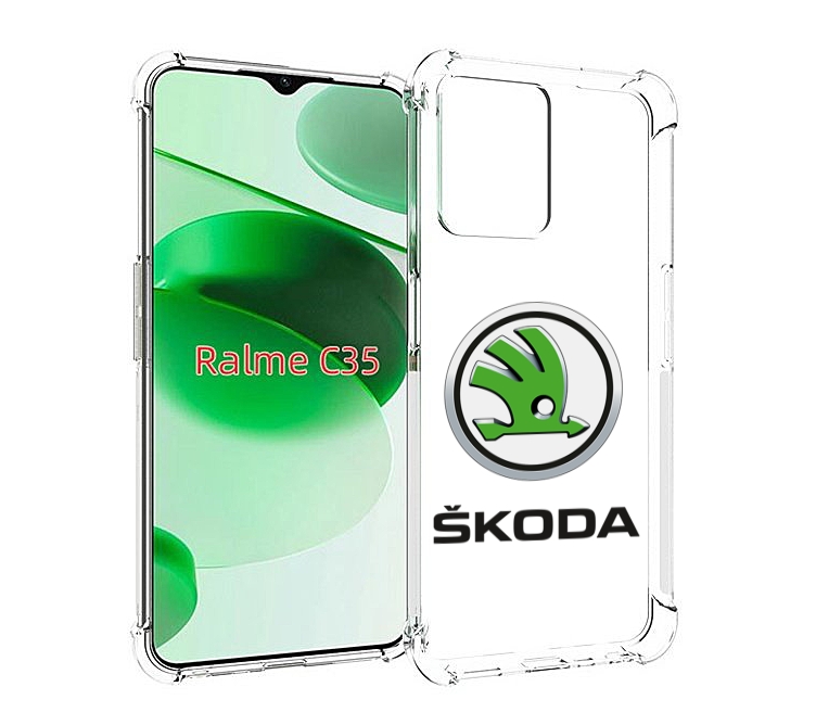 

Чехол MyPads skoda-4 мужской для Realme C35 / Narzo 50A Prime, Прозрачный, Tocco