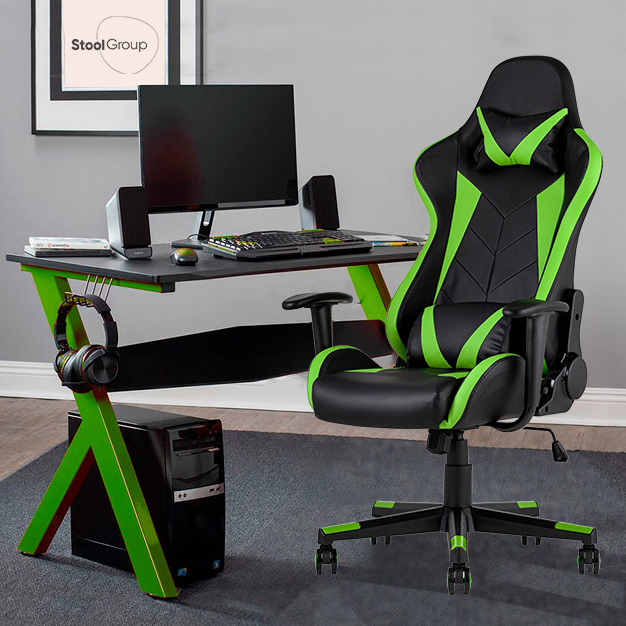 

Кресло спортивное TopChairs Gallardo, зеленое, Черный;зеленый