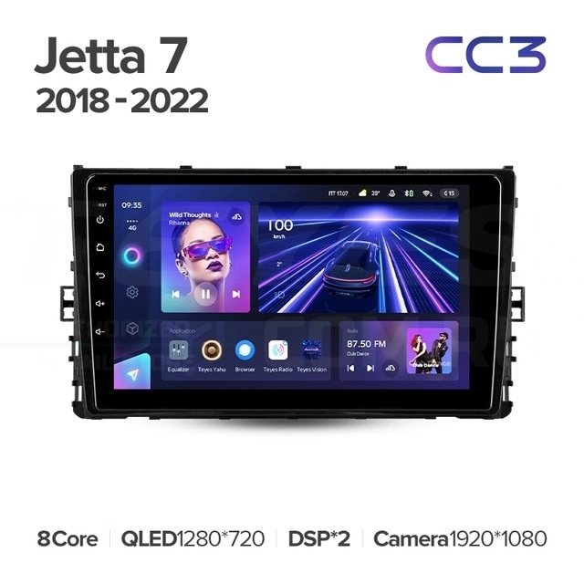 

Штатная магнитола Teyes CC3 4/32 Volkswagen Jetta 7 (2018-2022), CC3