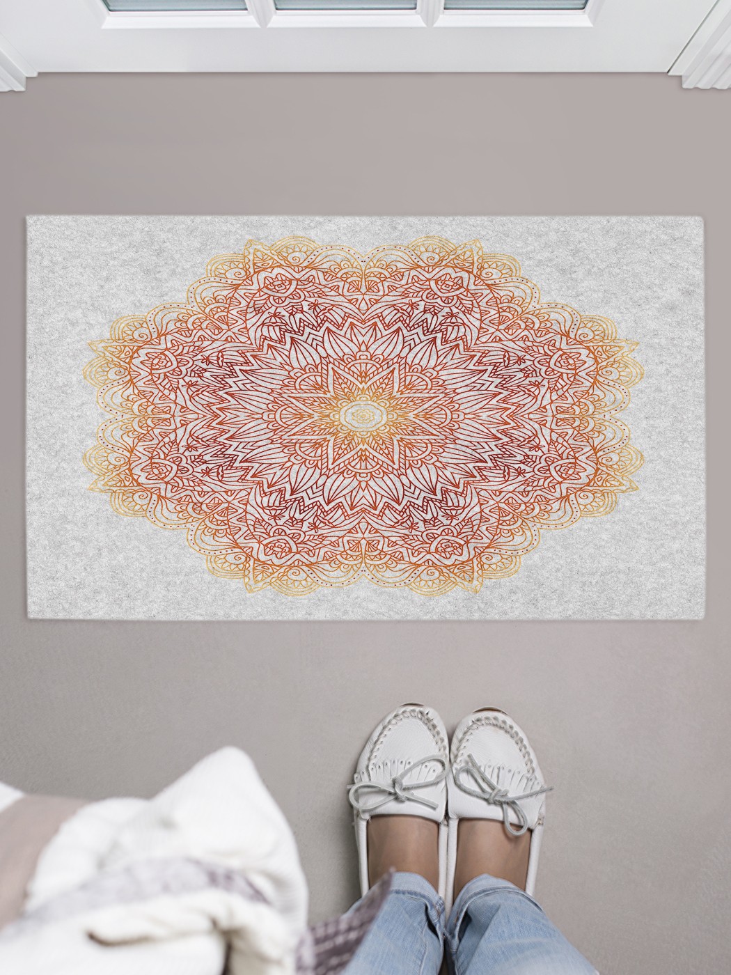 

Придверный коврик в прихожую для обуви, на резиновой основе, 75x45 см door_68507 JoyArty