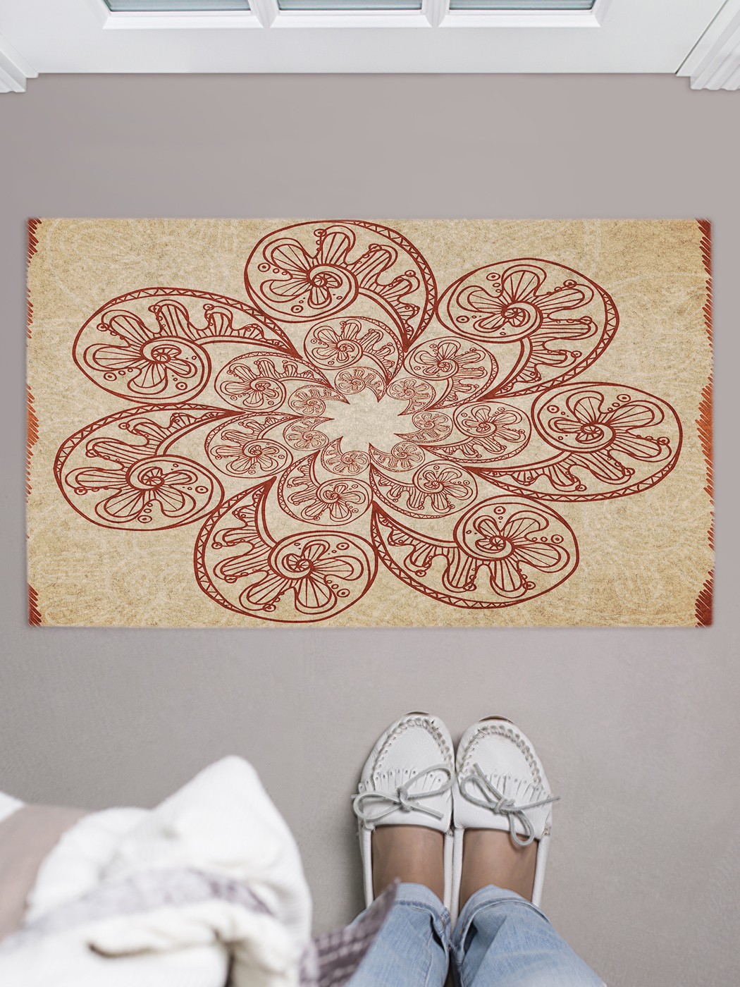 

Придверный коврик в прихожую для обуви, на резиновой основе, 75x45 см door_68513 JoyArty