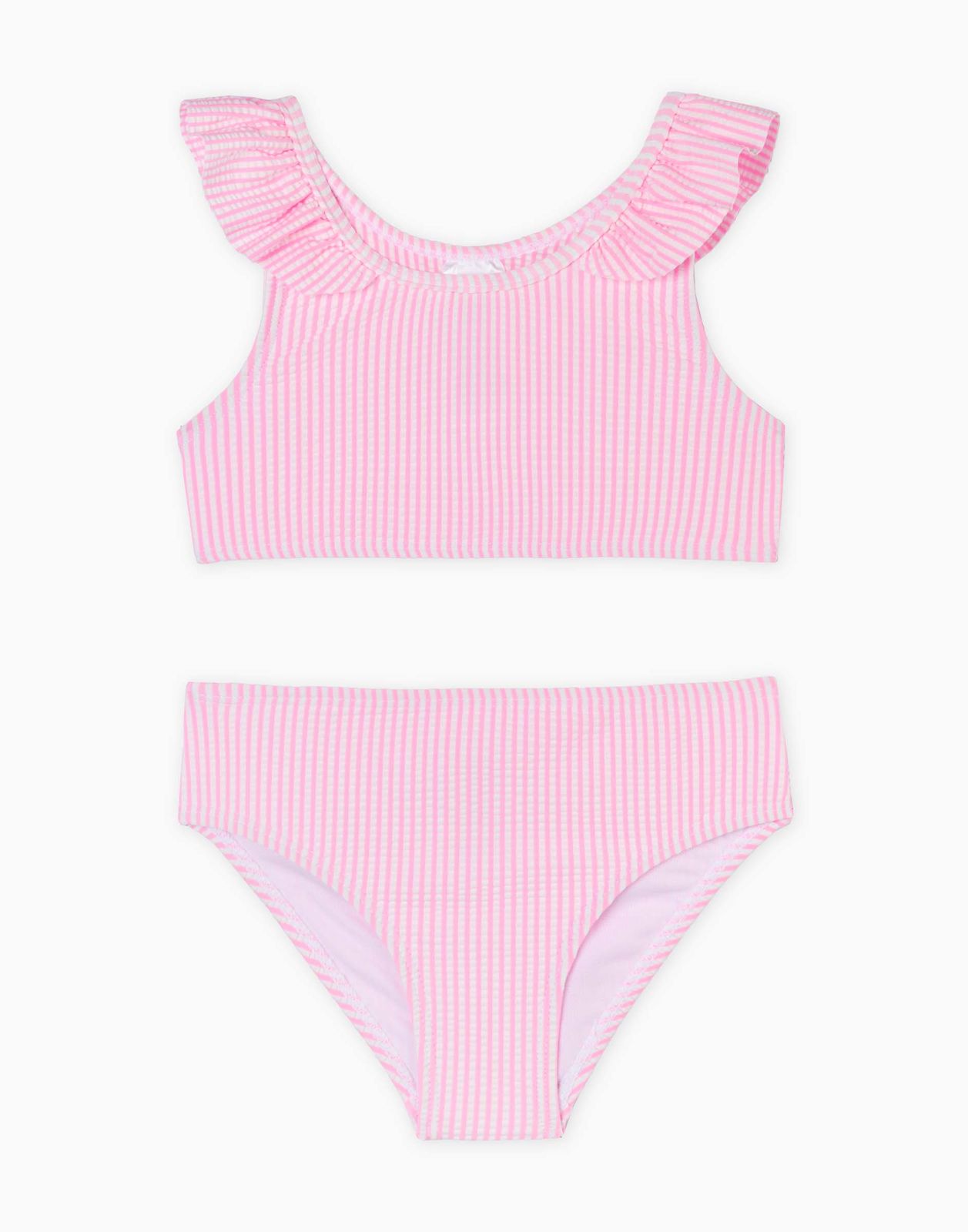 Раздельный купальник для девочки Gloria Jeans GSM001628 розовый/белый 6-8л/128