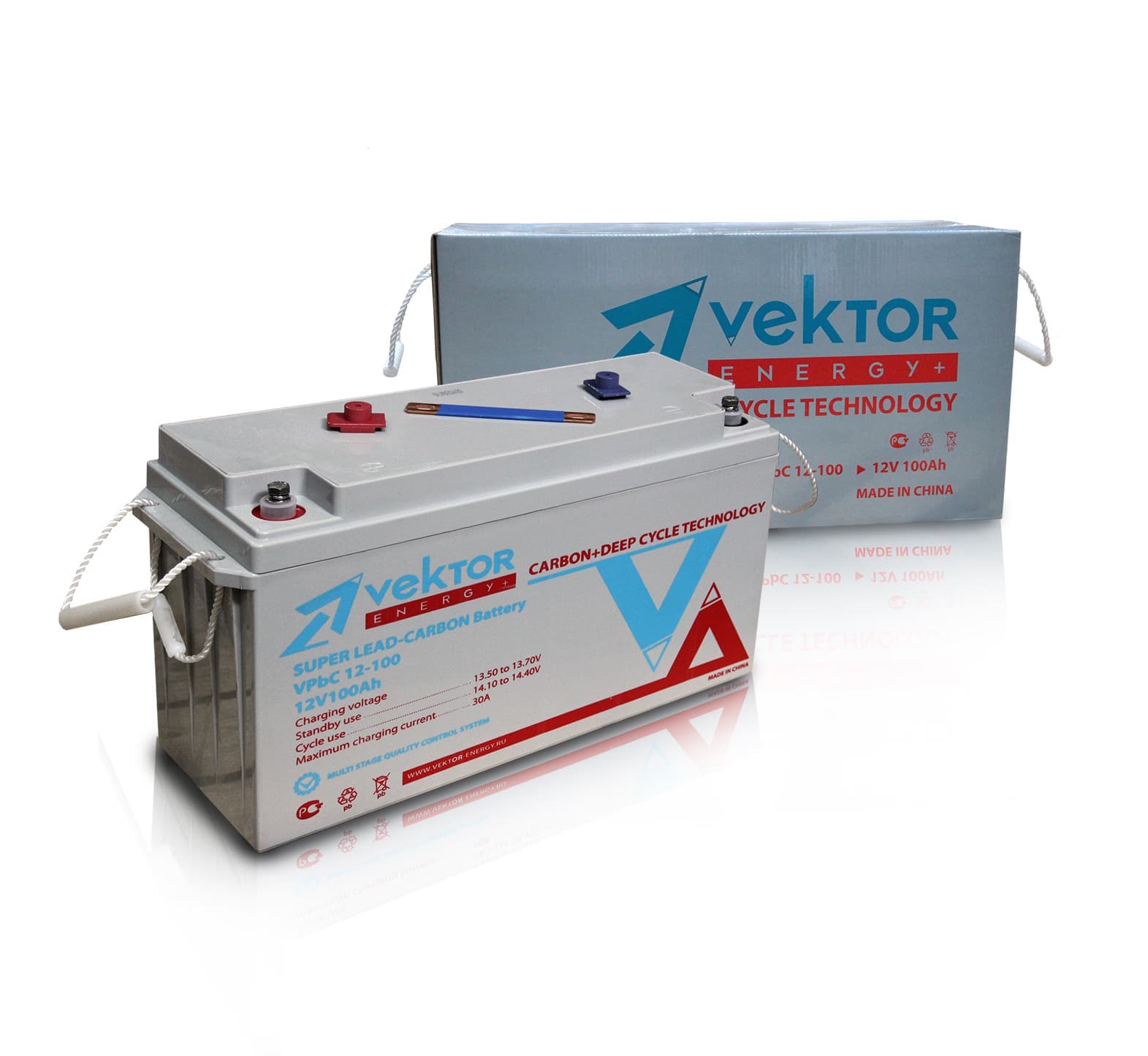 фото Аккумуляторная батарея vektor vpbc 12-100 vektor energy