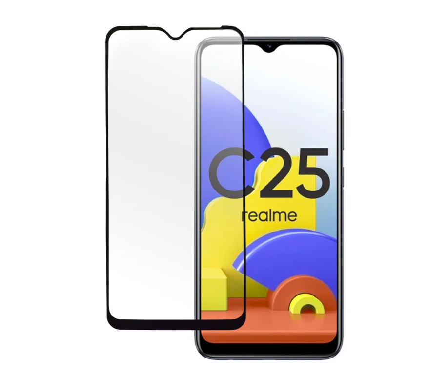 

Защитное стекло PERO Full Glue для Realme C25 черное
