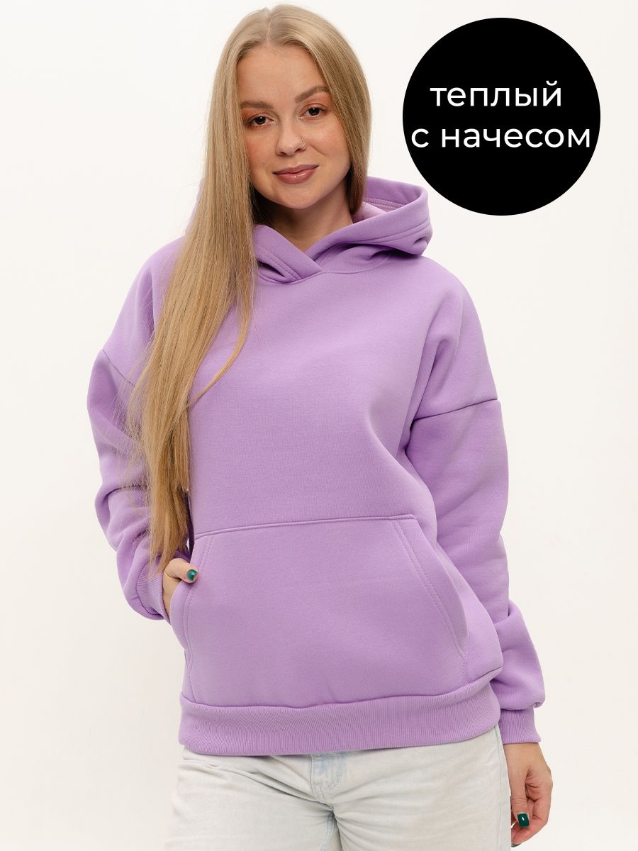 

худи женское KANKA K1013 фиолетовое 48 RU, Фиолетовый, K1013