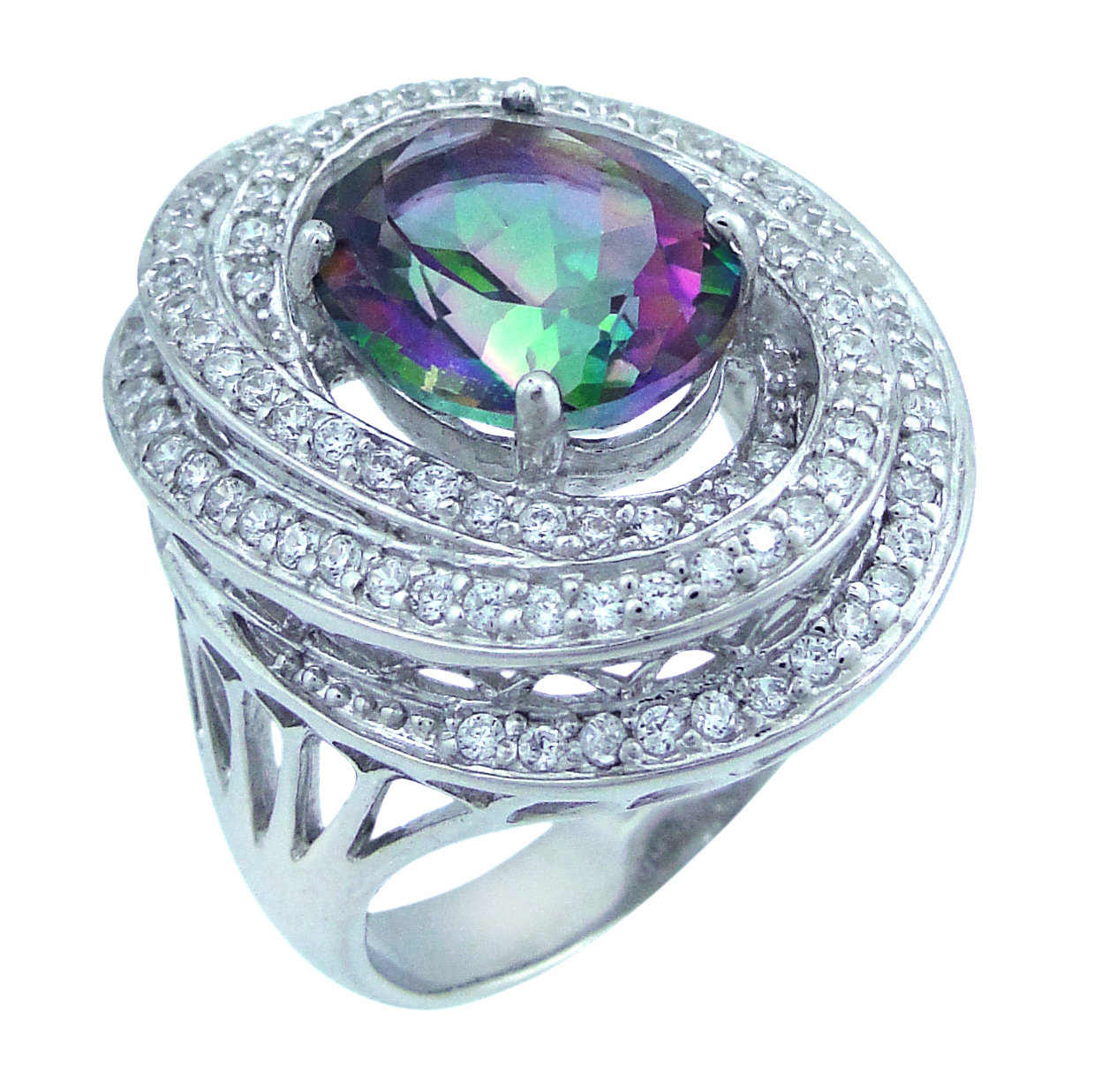 

Кольцо из серебра р. 18,5 Balex Jewellery 1405937650, кварц\фианит, 1405937650